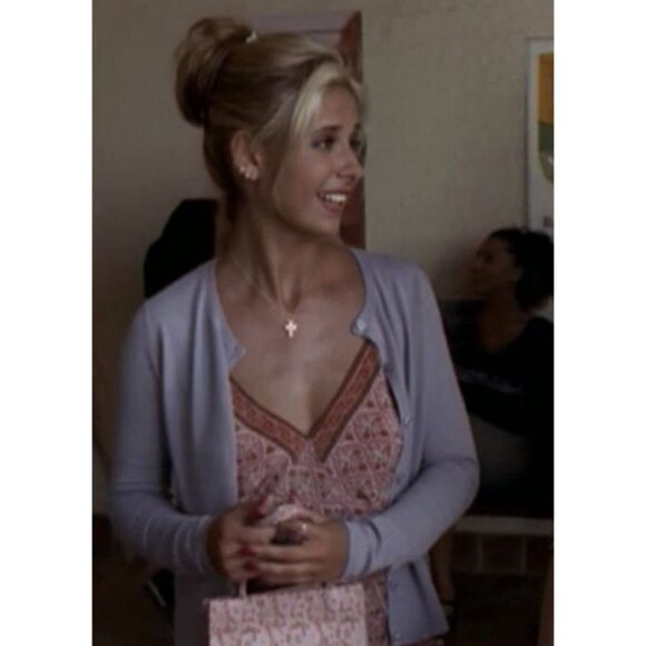 ASO BUFFY SUMMERS SARAH MICHELLE GELLAR Silk Dress RARE - Picture 2 of 8